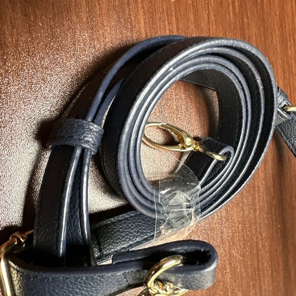 2025 Disney Mickey Mouse Icon Navy Blue Faux Leather Convertible Belt Pack 5x8” - Picture 2 of 6